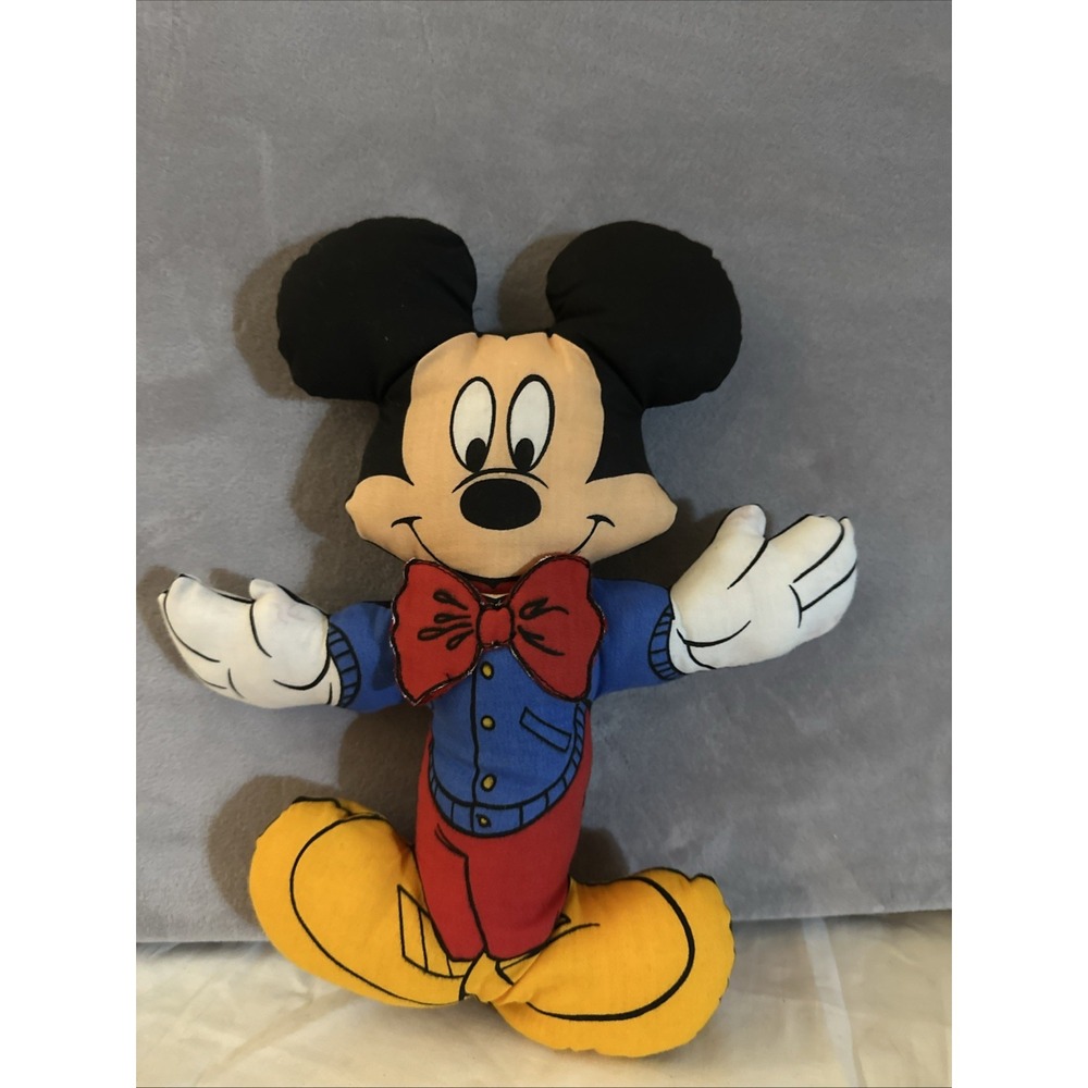 Vintage Walt Disney Mickey Mouse Stuffed Plush Toy‎ 11"